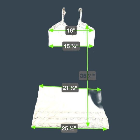 Vintage Movie Star Cream Nylon Lace Trim Slip Dress Size 38 Made In USA READ - Picture 2 of 6